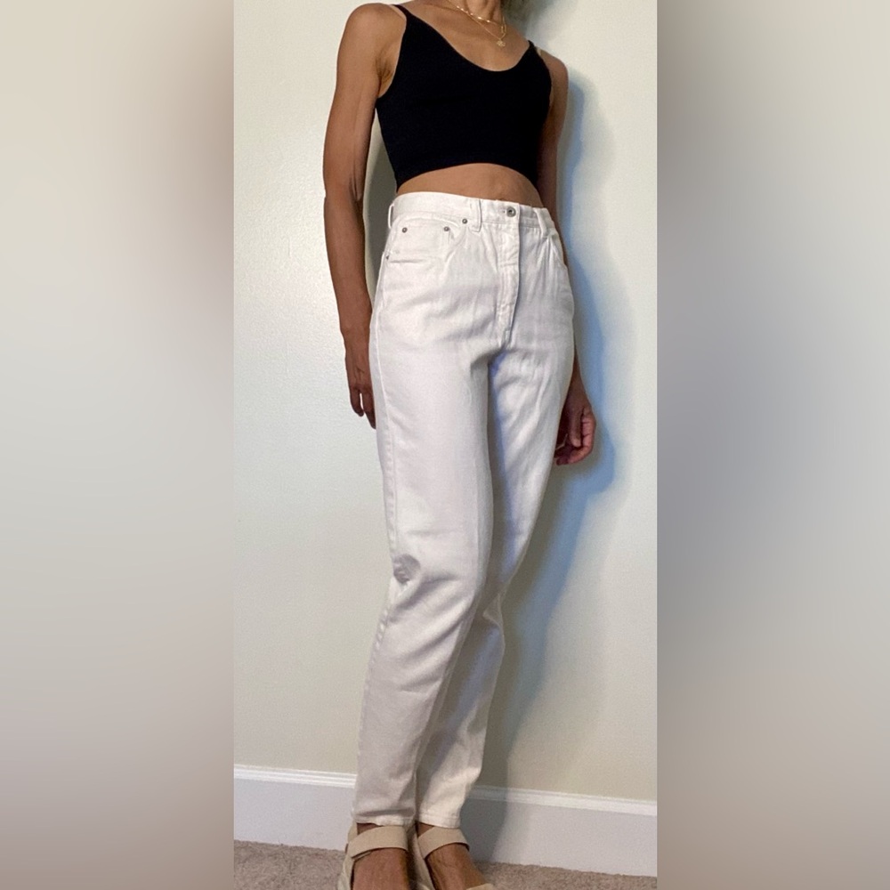 VTG Ann Taylor Cream Jeans